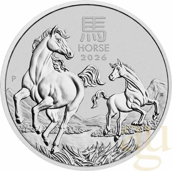 10 Kilogramm Silbermünze Australien Lunar III Pferd 2026