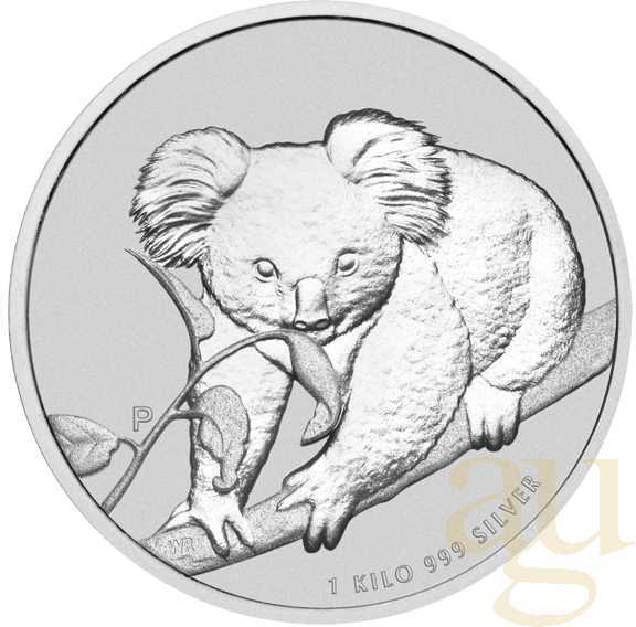 1 Kilogramm Silbermünze Australien Koala 2010