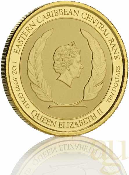 1 Unze Goldmünze EC8 Dominica - The Nature Isle 2019