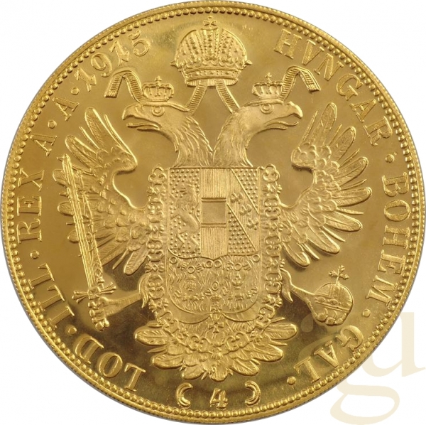 4 Dukat Goldmünze Österreich prägefrisch