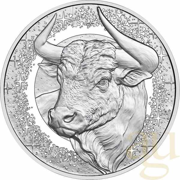 20 Euro Silbermünze Österreich Sternzeichen - Stier 2026 - polierte Platte
