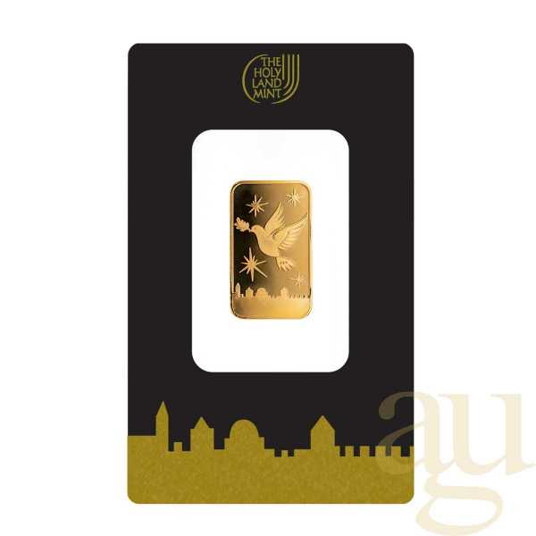 5 Gramm Goldbarren The Holy Land Mint - Dove of Peace