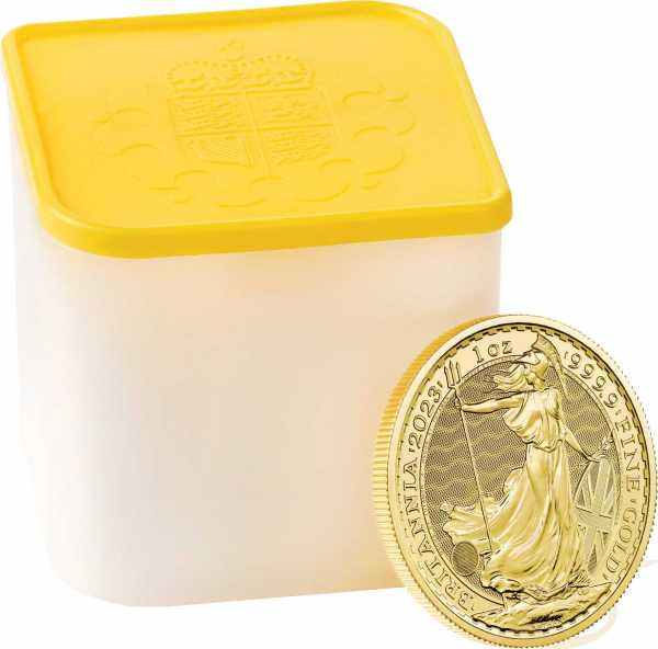 1 Unze Goldmünze Britannia 2023 - Queen Elisabeth