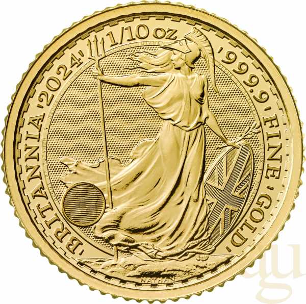 1/10 Unze Goldmünze Britannia 2024