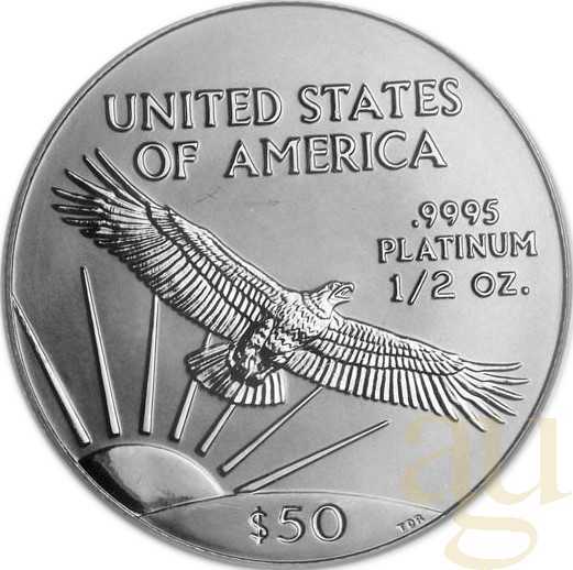 1/2 Unze Platinmünze American Eagle