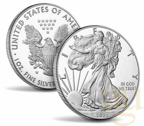 1 Unze Silbermünze American Eagle 2021 - regelbesteuert