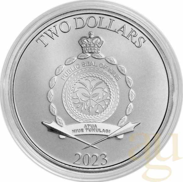 1 Unze Silbermünze Niue Heroes of Greek Mythology - Hercules 2023