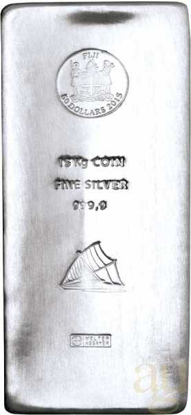 15 Kilogramm Silberbarren