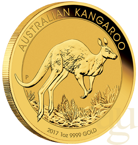 1 Unze Goldmünze Australien Känguru 2017