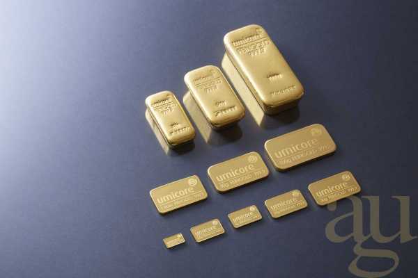 100 Gramm Goldbarren Umicore Gussbarren