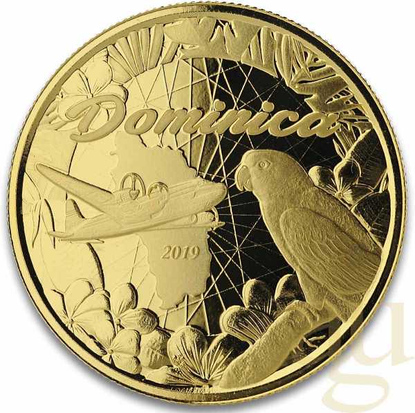 1 Unze Goldmünze EC8 Dominica - The Nature Isle 2019