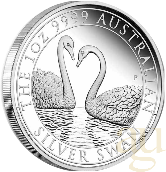1 Unze Silbermünze Australien Schwan 2022 - polierte Platte