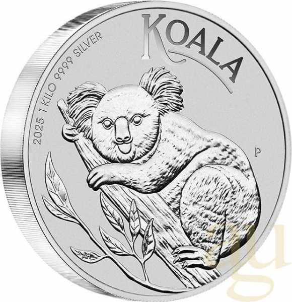1 Kilogramm Silbermünze Australien Koala 2025