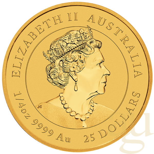 1/4 Unze Goldmünze Australien Lunar III Ochse 2021