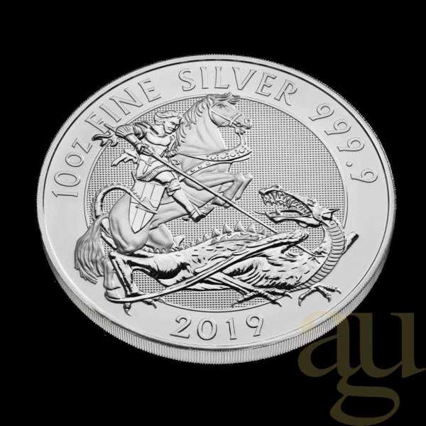 10 Unzen Silbermünze Großbritannien Valiant 2019