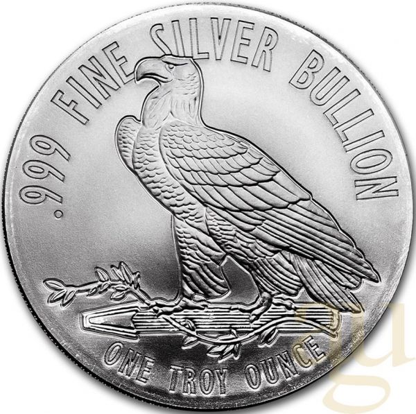 1 Unze Silber Incuse Indianer Round