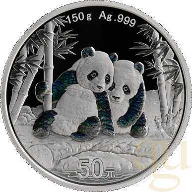 150 Gramm Silbermünze China Panda 2026 proof
