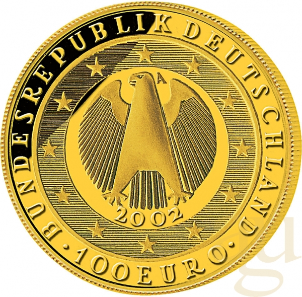 1/2 Unze Goldmünze - 100 Euro Einführung 2002 (A)