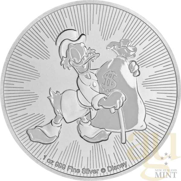 1 Unze Silbermünze Niue Dagobert Duck 2018
