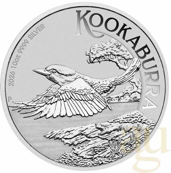 10 Unzen Silbermünze Australien Kookaburra 2026