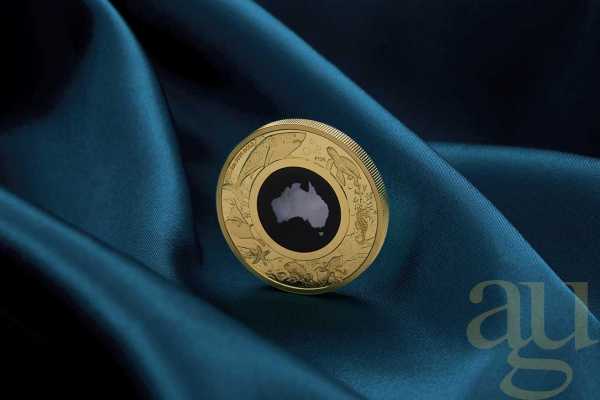 2 Unzen Goldmünze Australien Great Southern Land Mother of Pearl 2024 - polierte Platte