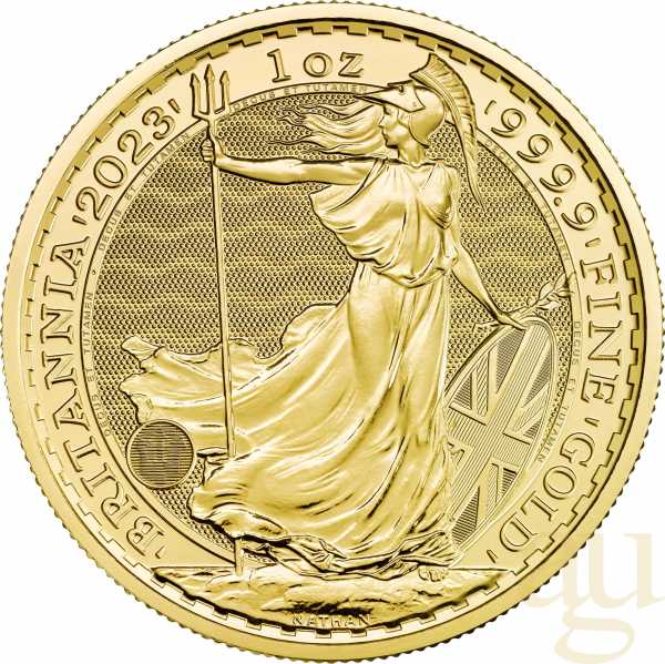 1 Unze Goldmünze Britannia 2023 - Queen Elisabeth