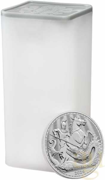 1 Unze Silbermünze St. George and the Dragon 2024