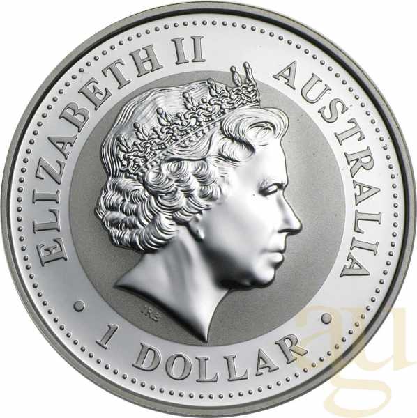 10 Unzen Silbermünze Australien Kookaburra 2005