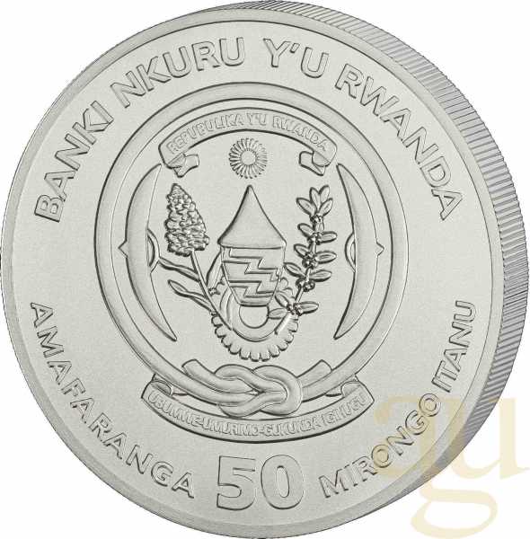 1 Unze Silbermünze Ruanda Kampfadler 2025