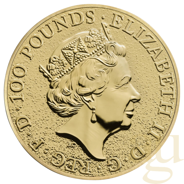 1 Unze Goldmünze Queens Beasts Lion 2016