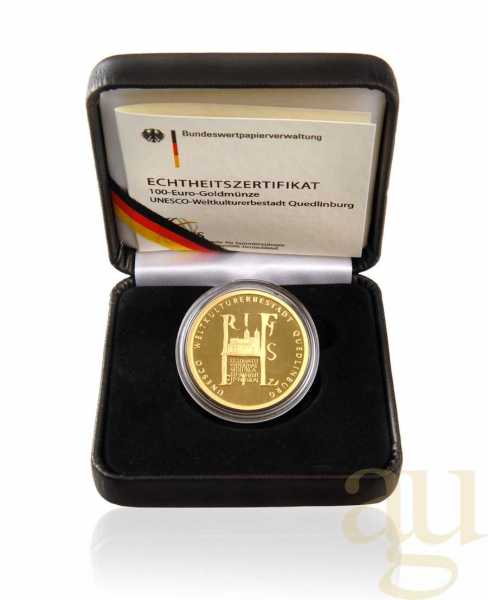 1/2 Unze Goldmünze - 100 Euro Quedlinburg 2003 (J)