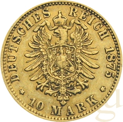 10 Mark Goldmünze Ludwig II König von Bayern