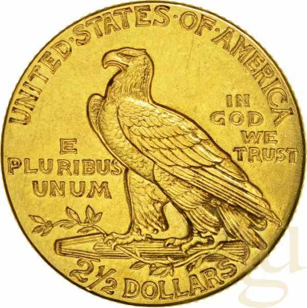 2,5$ Goldmünze Indianer