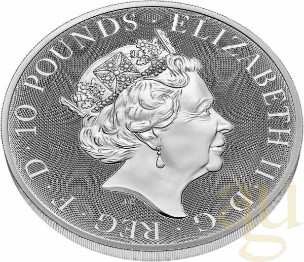 10 Unzen Silbermünze Großbritannien Royal Arms 2022