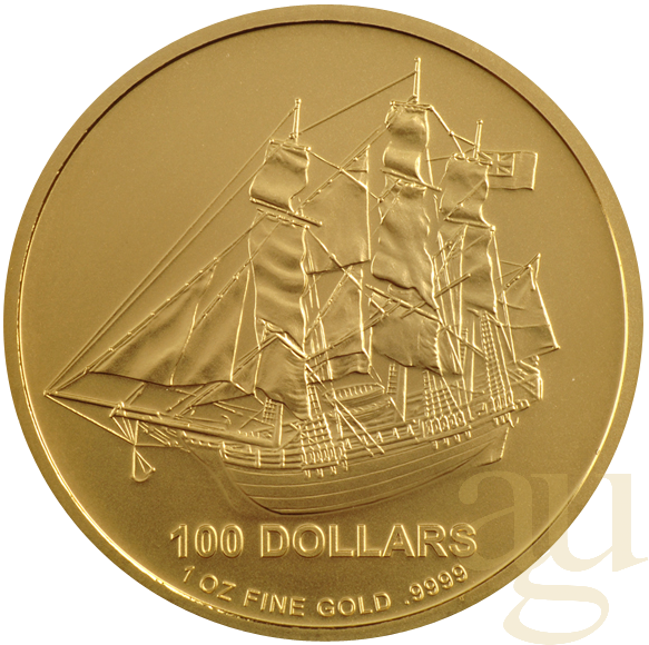 1 Unze Goldmünze Cook Islands Bounty 2009