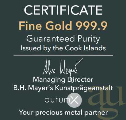 1 Gramm Goldmünze Cook Islands Bounty 2026