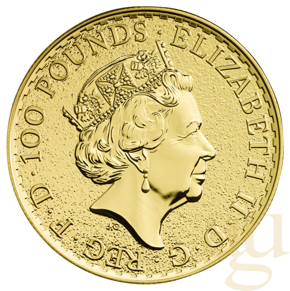 1 Unze Goldmünze Lunar UK Hund 2018