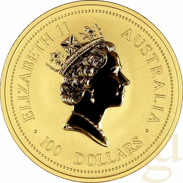 1/20 Unze Goldmünze Australien Lunar I Ochse 1997