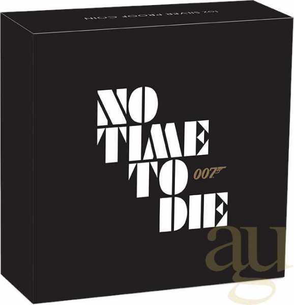 1 Unze Silbermünze Tuvalu James Bond 007 - No Time to Die 2020 - polierte Platte