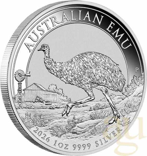 1 Unze Silbermünze Australien Emu 2026