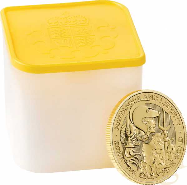 1 Unze Goldmünze Britannia and Liberty 2024