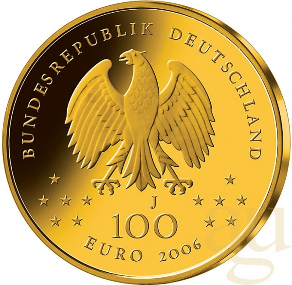 1/2 Unze Goldmünze - 100 Euro Weimar 2006 (F)