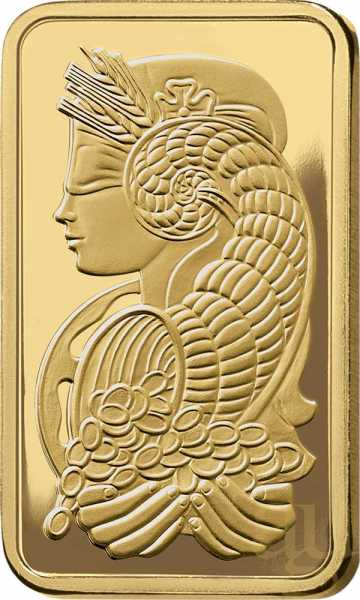 5 Gramm Goldbarren PAMP Fortuna