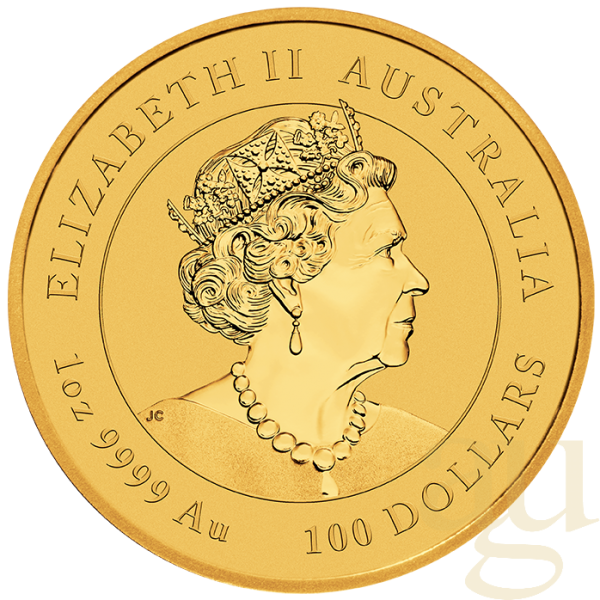 1 Unze Goldmünze Australien Lunar III Ochse 2021