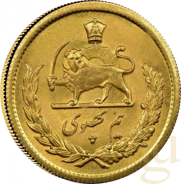 1/2 Pahlavi Goldmünze Iran
