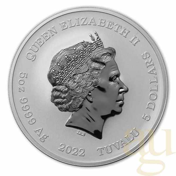 5 Unzen Silbermünze Tuvalu - Gods of Olympus - Aphrodite 2022