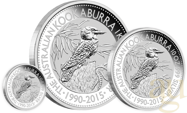 1 Unze Silbermünze Australien Kookaburra 2015