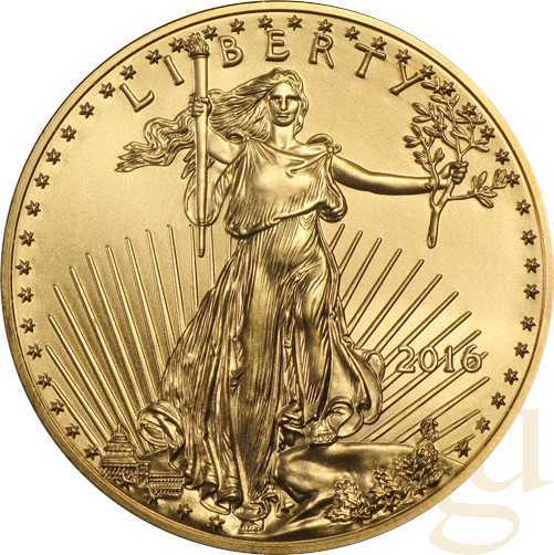 1 Unze Goldmünze American Eagle 2016
