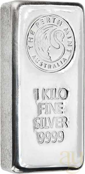 1 Kilogramm Silberbarren Perth Mint
