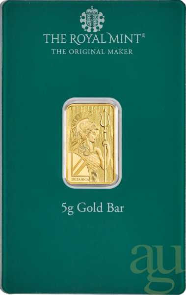 5 Gramm Goldbarren The Royal Mint - Merry Christmas